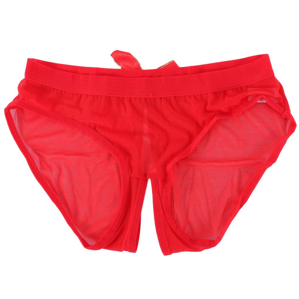 Women Seamless Mesh Panties Thongs Lingerie Briefs