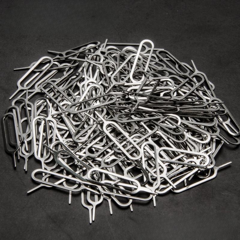 100PCS Universal SIM Card Cleaning NeedleTray Eject Pin Ejector Removal Tool
