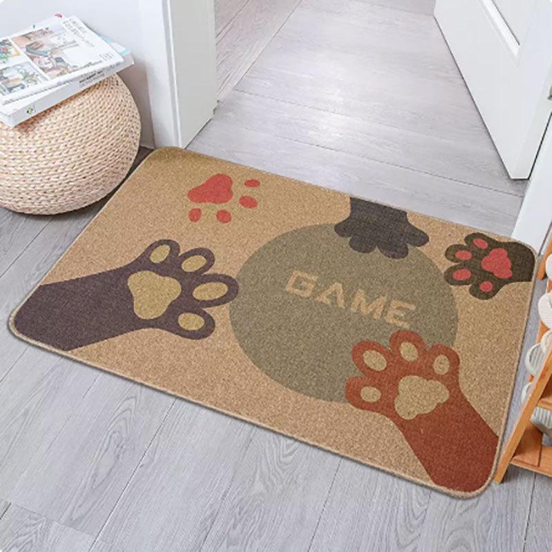 Entrance Mat Linen Carpet Living Room Mat Entrance Door Mat Household Non Slip Foot Mat