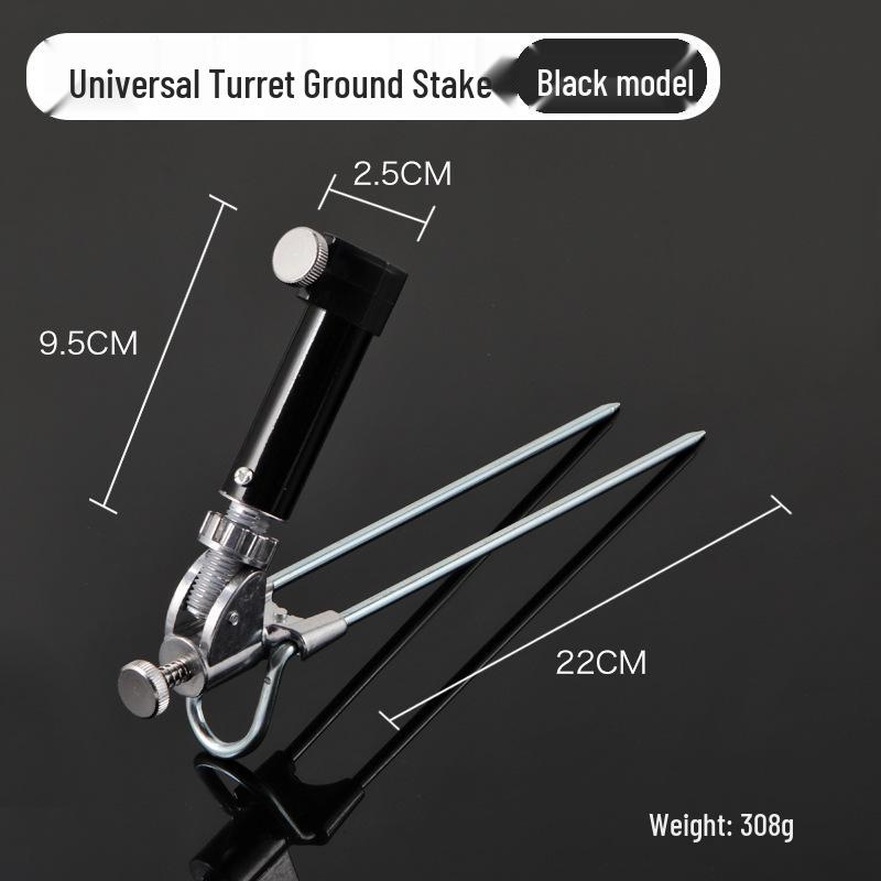 Two-in-One Fishing Rod Holder & Chair with Thickened Hardened Design, Stainless Steel Stand for Taiwan Fishing