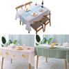 Tablecloth Waterproof Oilproof Cover Protector Simple Home Dining Decor Peva
