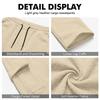 Pantalon de jogging cargo pour homme Coupe ample Jambe droite Taille élastique Pantalon athlétique décontracté