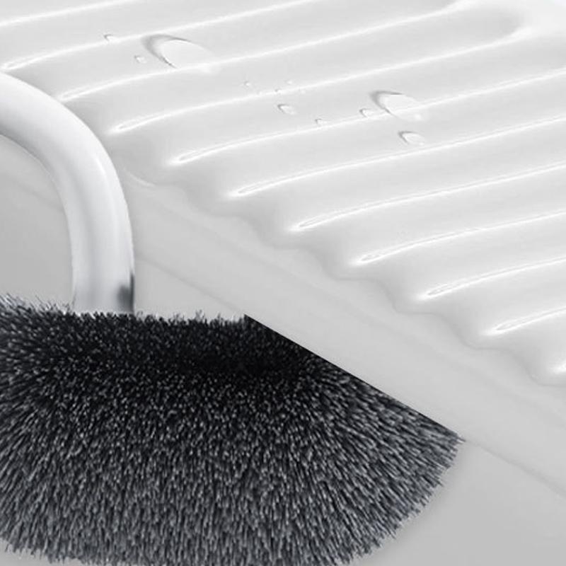 Long Handle Soft Bristle Upturned Head Toilet Brush Household Wall-mounted Style No Dead Corners Toilet Squatting Pit Universal