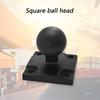 Adjustable Motorcycle Phone Holder 360°Rotations Square Base With 1in Rubber Ball Head For Navigation Stability