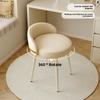 Modern Swivel Vanity Stool 360 Rotating Makeup Chair Upholstered Dressing Table Stool for Bedroom Furniture
