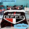 Custom Name SPFC Team Spirit Bedding Set 3pcs, Bedding Set Including 1pc Duvet Cover And 2pcs Pillowcases for Bedroom, Dormitory Gift