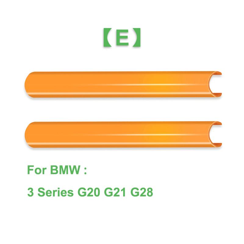 2 Peças Faixas de Acabamento da Grelha Dianteira Capa Adesivos de Moldura Para BMW F10 E60 F30 F32 F20 F22 F06 F02 F25 F26 G20 Série 1 2 3 4 5 6 7