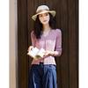 Women's V-Neck Faux Two-Piece Wool Blend Knit Cardigan