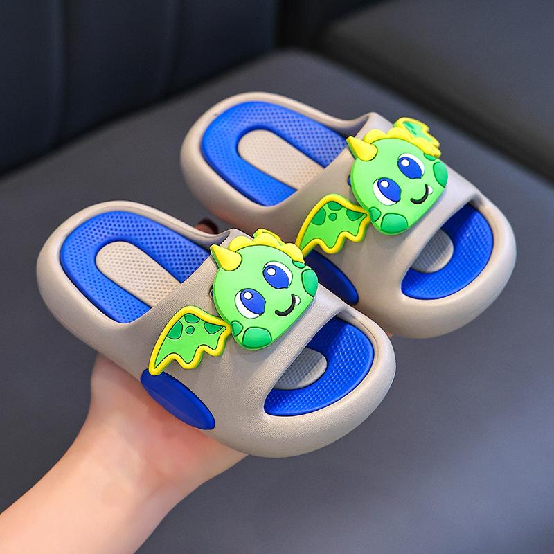 

Children s Sandals for Boys, New Indoor Home Summer Soft Sole Non-Slip Sandals for Girls 24-25 серый