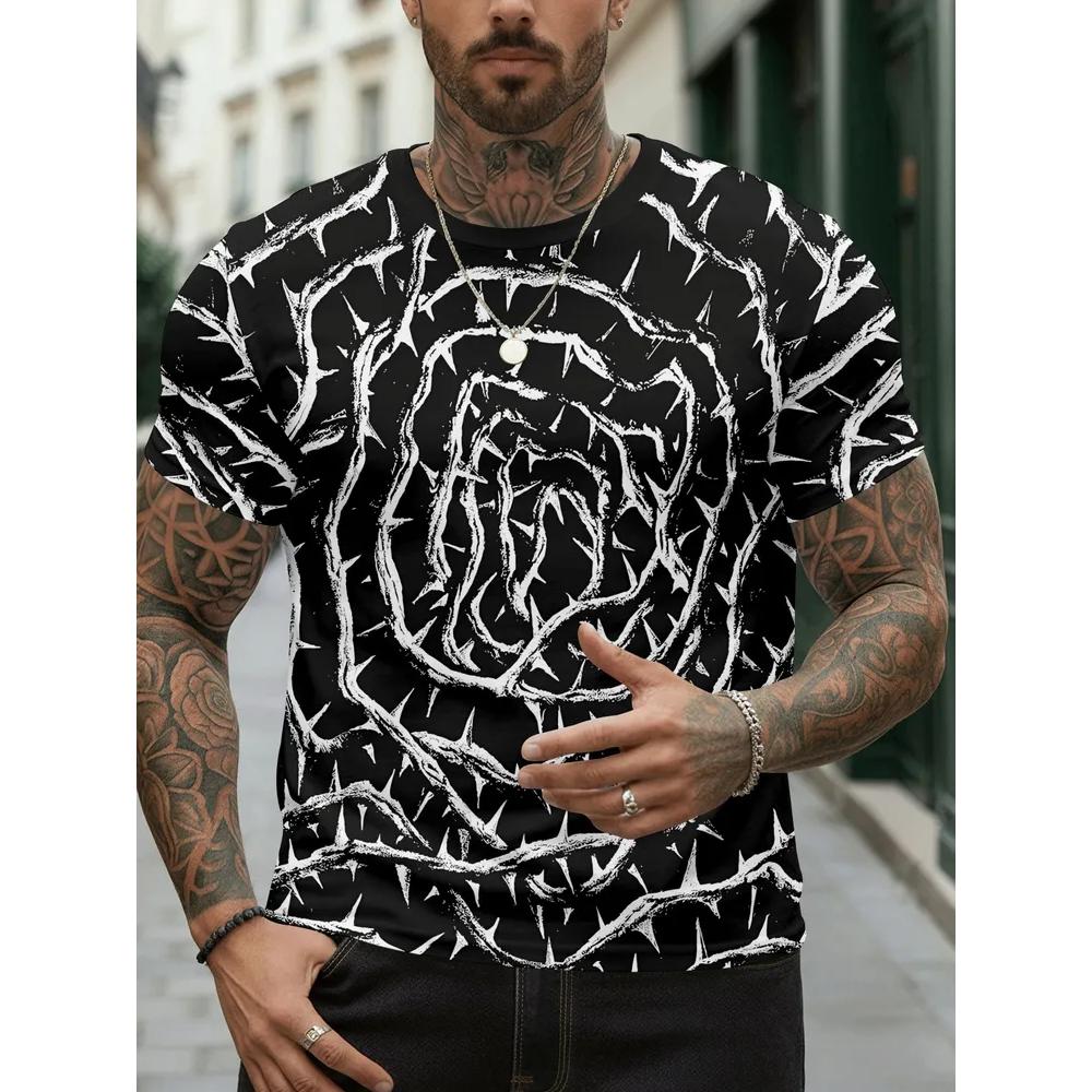 Comfortable Simple Men's Versatile Short-sleeved Top Casual Loose T-Shirts Men’s