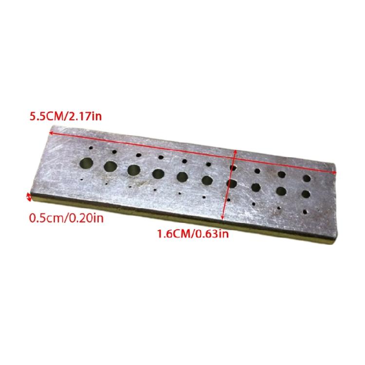 Multisize Hole Metal Drill Holder 30 Hole Drilling Base Stake for Watch Jewelry Repair Work Punching Tool Repair Kits