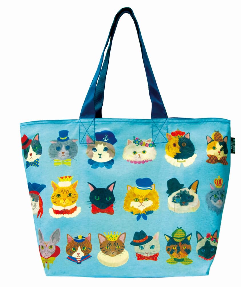 

Дизайнеры Луговых Собачек Япония Сумка для покупок с простым охлаждающим кошачьим лицом LSB2024 Функция, [DJH-022]