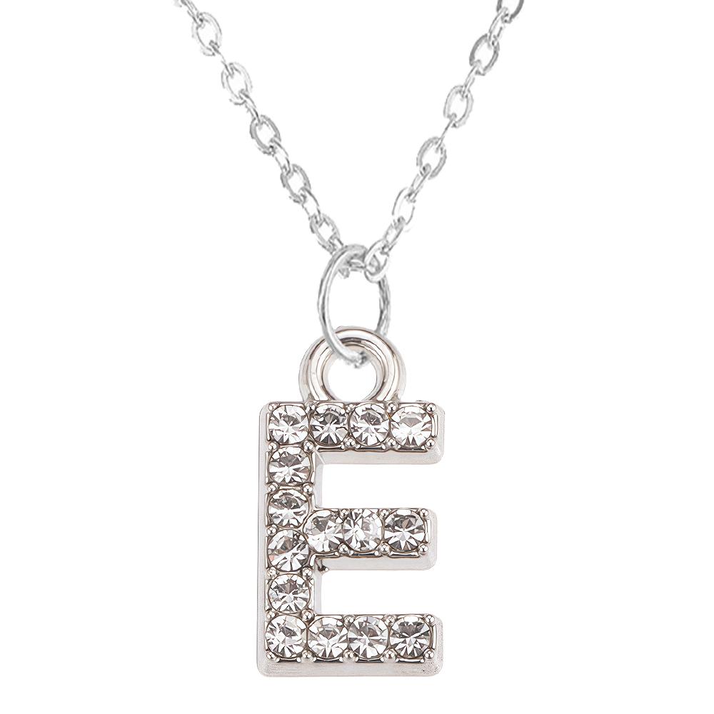 Mode Glanzende A-Z Letter Hanger Bedel Ketting 26 Initialen Alfabet Naam Sleutelbeen Ketting Feest Valentijnsdag Sieraden Cadeau
