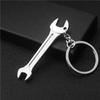 2 Stück Mini Schraubenschlüssel Schlüsselanhänger Tragbar Auto Metall Verstellbar Universal Schraubenschlüssel für Fahrrad Motorrad Autoreparaturwerkzeuge