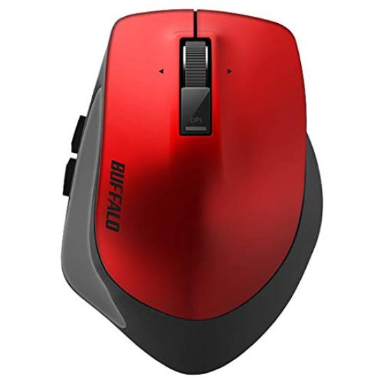 Buffalo BSMBB500LRD Premium Fit Mouse, Large, Red