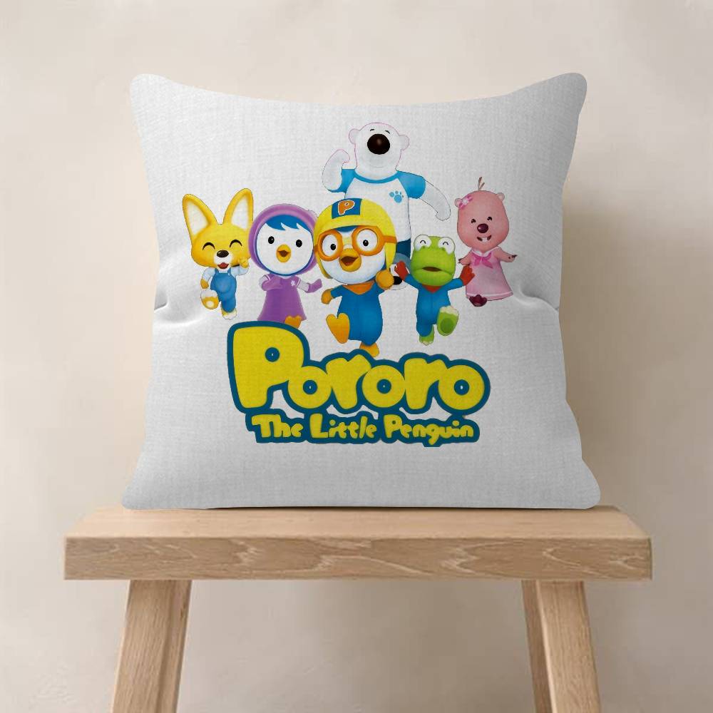 Anime cute Pororos Pillow Gift Home Office Decoration Bedroom Sofa Car Cushion Cover case 45x45