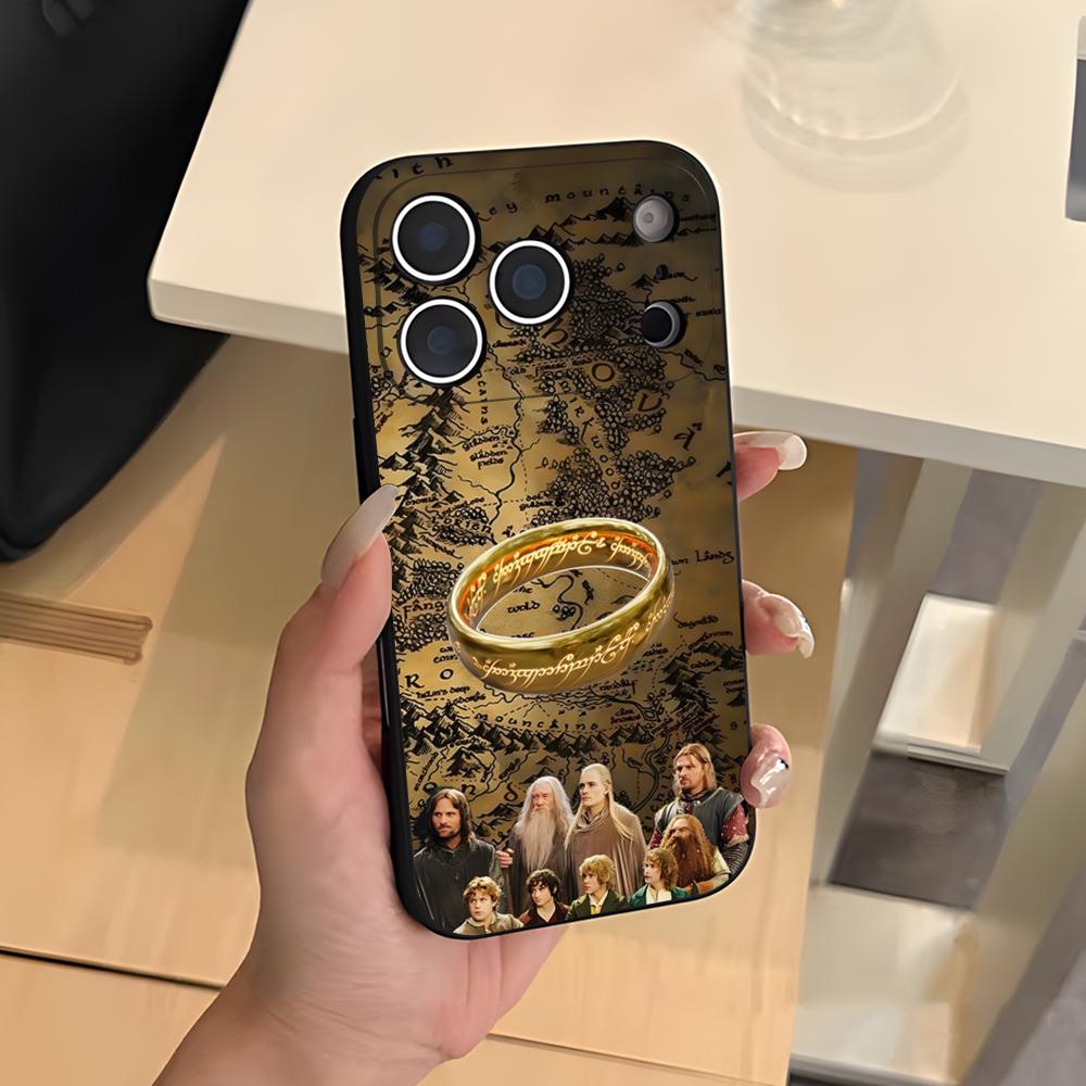 Movie Rings Of The Lords Phone Case For IPhone 17 Air 16 E Pro Max 15 14 13 Mini 12 Pro 11 Max Plus Black Soft Shell