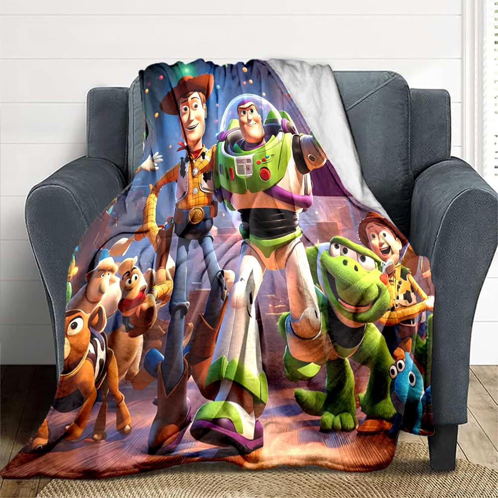 1Pc Toy Story Adventure Blanket Soft And Comfortable Casual Warm Camping Travel Christmas Halloween Xmas Gift M924352