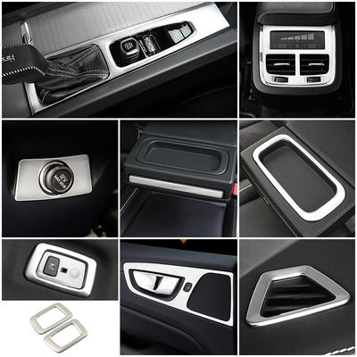 For Volvo XC60 2018-2024 Car Interior Sticker Dashboard Air Conditioner Vent Outlet Frame Gear Shift Panel Reading Light Cover