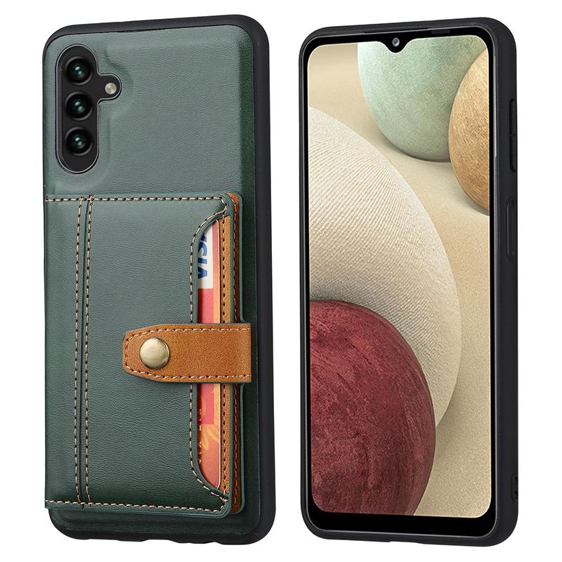 

For Samsung Galaxy A05s 4G Case Card Slot Kickstand Phone Cover Green