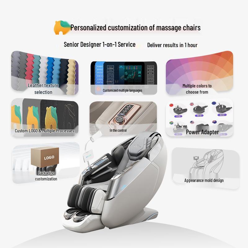 AI-Powered Zero Gravity Smart Massage Chair with Full Body Automatic Space Capsule Design