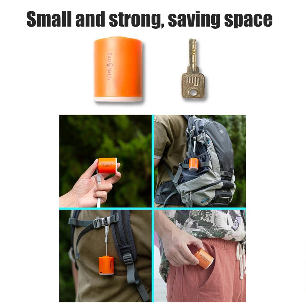 Přenosná vzduchová pumpa USB dobíjecí mini vzduchová nafukovačka Vodotěsná pumpa pro plavání s matrací ve vzduchové posteli