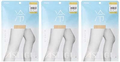 Stockings ASTIGU Stockings To Keep You Cool Nude Beige [Atsugi] [Cold] <3-pair Set> Women's L-LL