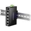 Mini commutateur industriel - TRENDnet - TI-ELC50 - 5 ports 10/100 Mbps - Boîtier IP30 - Rail DIN