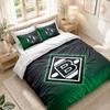 Bettwäsche-Set 1 Bettbezug 2 Kissenbezüge Borussia Mönchengladbach Aufdruck Schlafzimmer Heimdekoration
