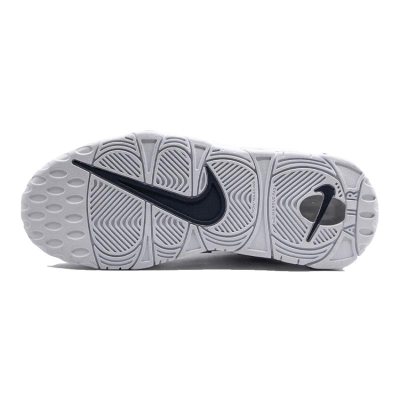 Nike Air More Uptempo White Midnight Navy GS Sneakers 415082-109