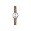Tissot Quarzwerk Damenuhr Silbernes Zifferblatt Edelstahlgehäuse Lederarmband T058.109.17.036.02