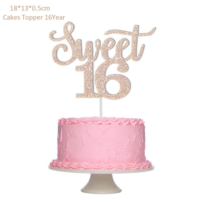 

Украшение торта на день рождения 13 16 18 21 30 40 50 60 70 годовщина торта на день рождения для взрослых вечеринка выпечка десерт декор поставки