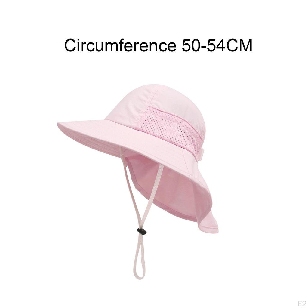 Bucket Hat für Kinder Verstellbar Sonne Wandern Camping Garten Reisen Strand