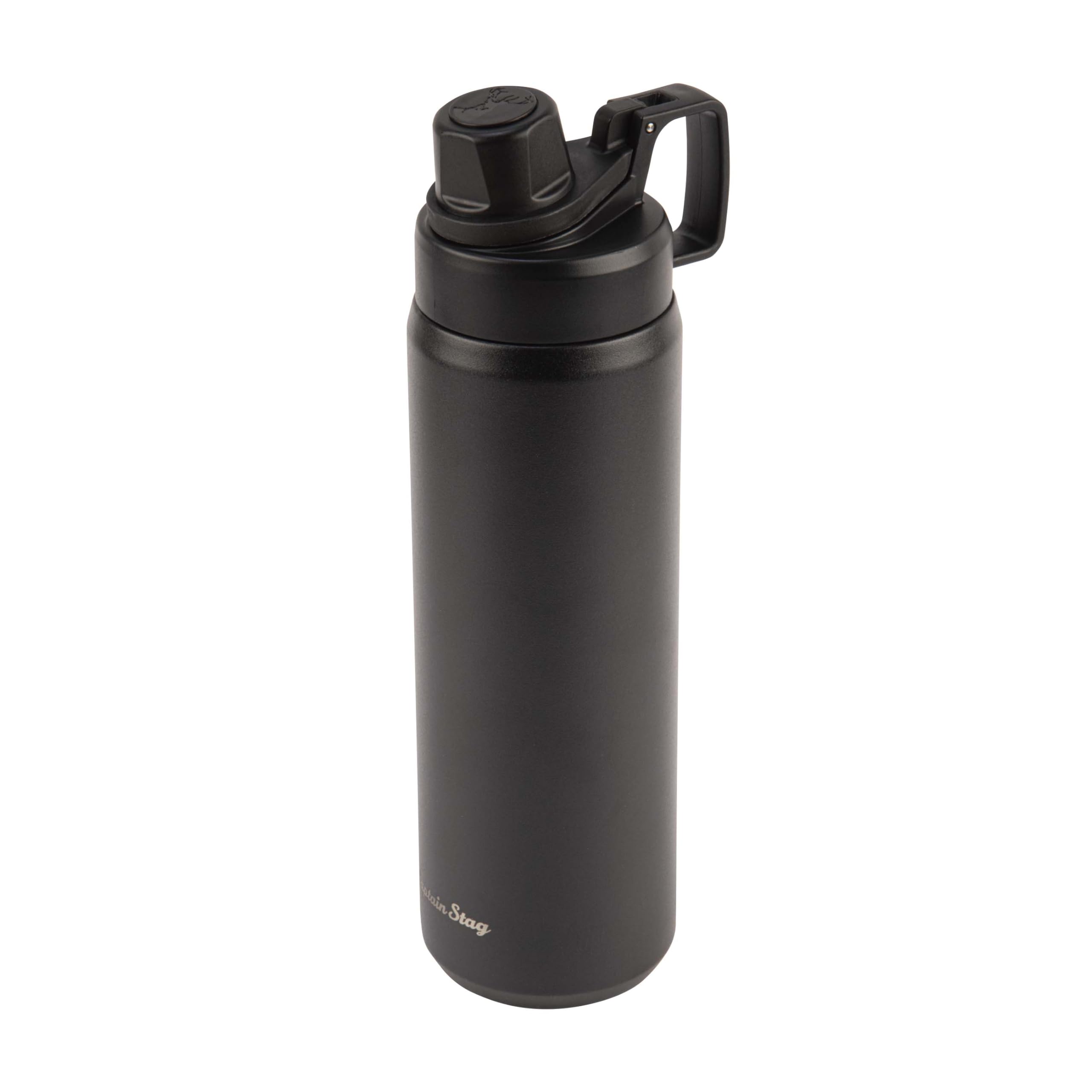 Captain Stag HD Бутылка для прямого питья Двойная нержавеющая сталь Вакуумная Прямое питье Совместима со спортивными напитками 900, Черный, UE-3655, Сталь, Термоизолированная, Питьевая, чёрный