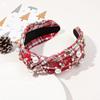 Crystal Top Knot Headwear Beaded Head Hoop Luxury Christmas Wide Headbands  Women