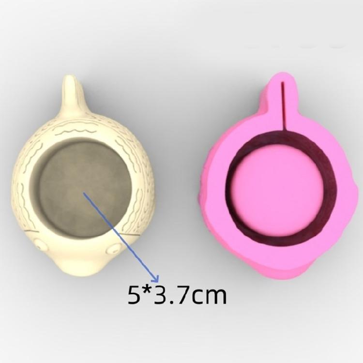 Innovative Silicone Moulds Flower Vase Molds Fish Shape Flexible Ornament Molds Unique Flowerpot Moulds for Crafting