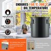 Fryer Grease Bucket, 10 Gal Oil Disposal Caddy Stainless Steel Fryer Oil Bucket Rust-Proof Coating, Oil Transport Container with Lid, Lock Clips,