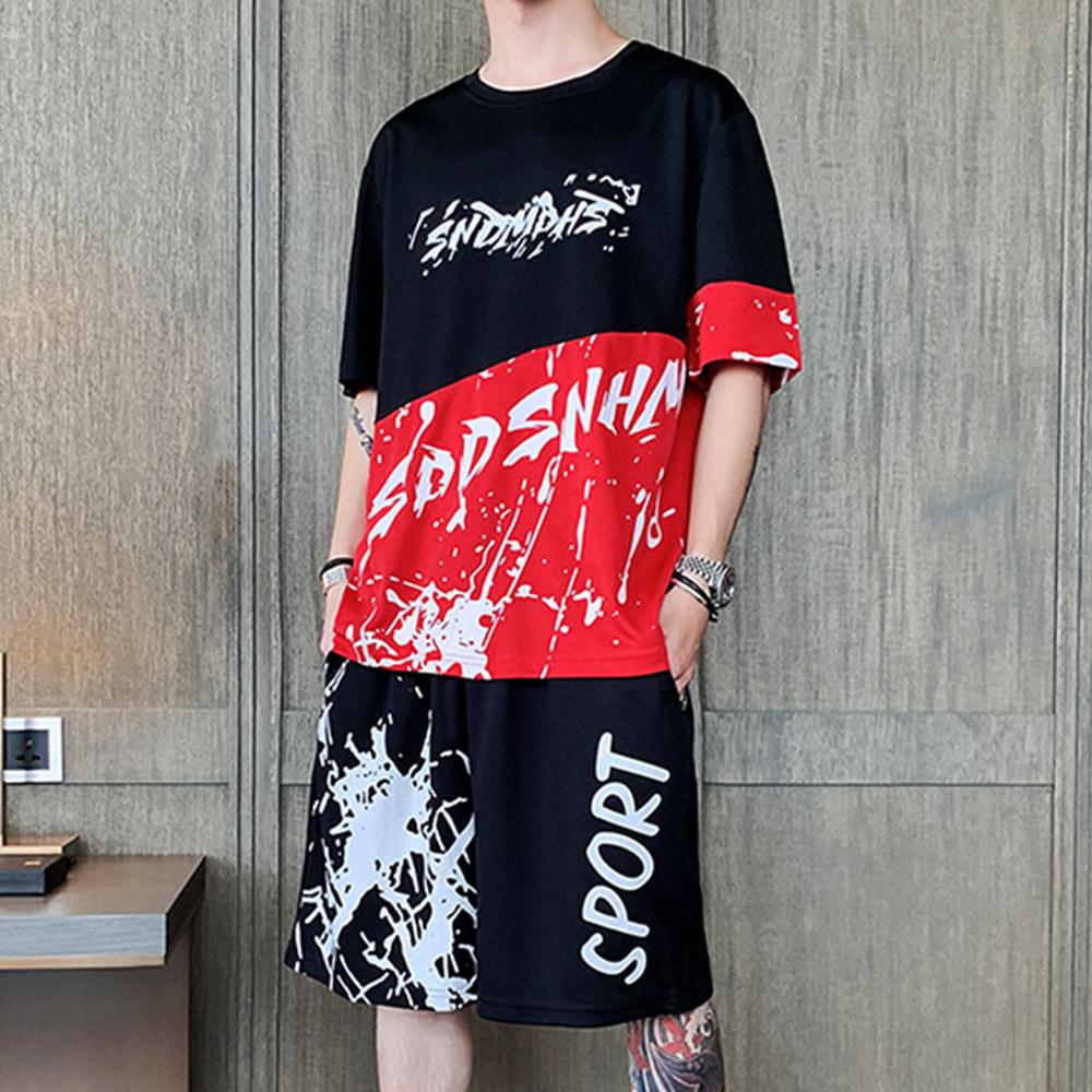 Verano Ropa de Hombre Hip Hop Hombre Outfit Set Carta Impresa 2 Piezas Set  Hombres Pantalones Cortos Set Transpirable Manga Corta Camiseta y  Pantalones Cortos comprar a buen precio — entrega gratuita,