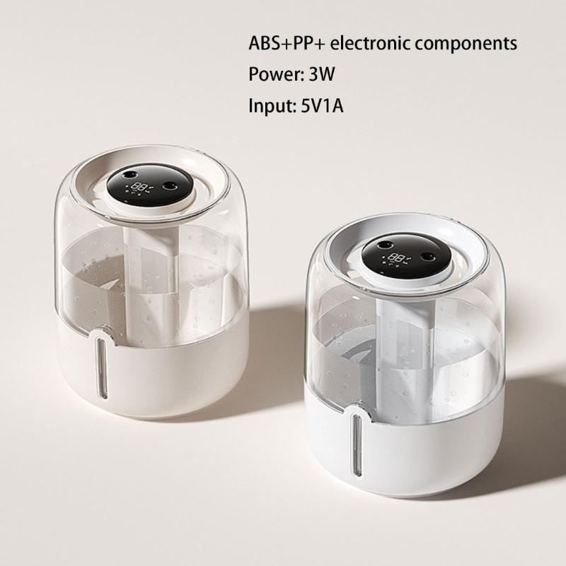 USB Doppel-Sprüh 6,8L Luftbefeuchter mit Nachtlicht Schlafzimmer ätherisches Öl Diffusor Hochkapazitäts Kaltnebelgenerator