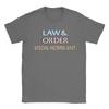 Logo Law And Order Graphic Printed T Shirts for Unisex Women Pure Cotton Tee Shirt Clothing