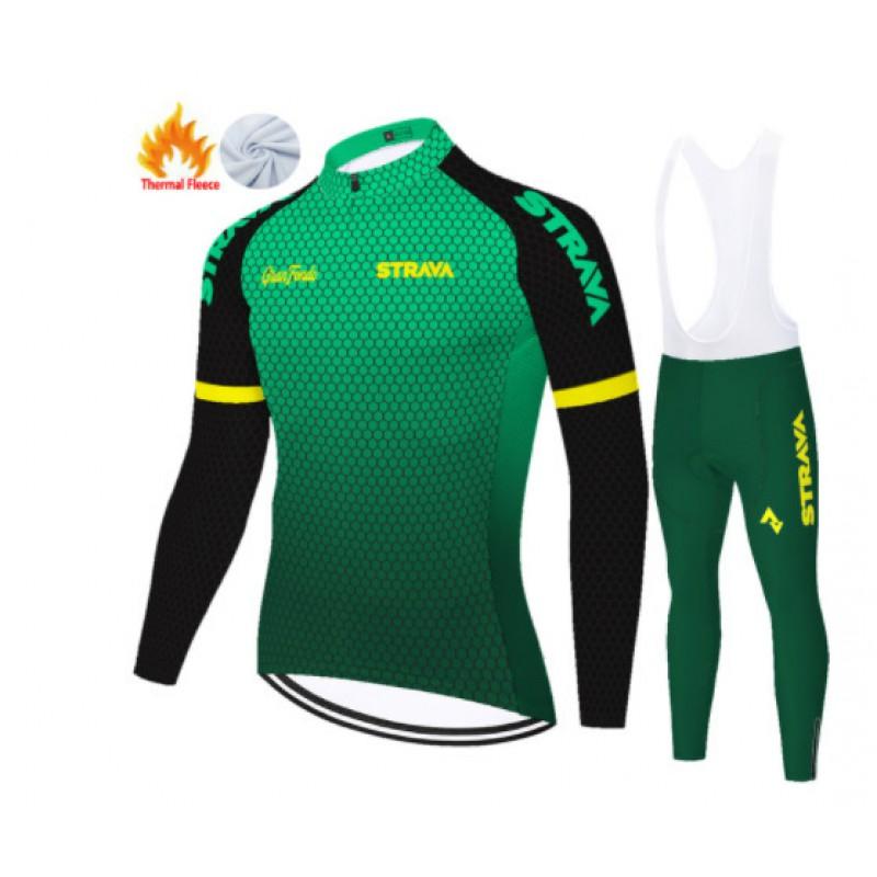 Winter Cycling Jersey Long Sleeve Thermal Windproof Bike Apparel Men Women Road