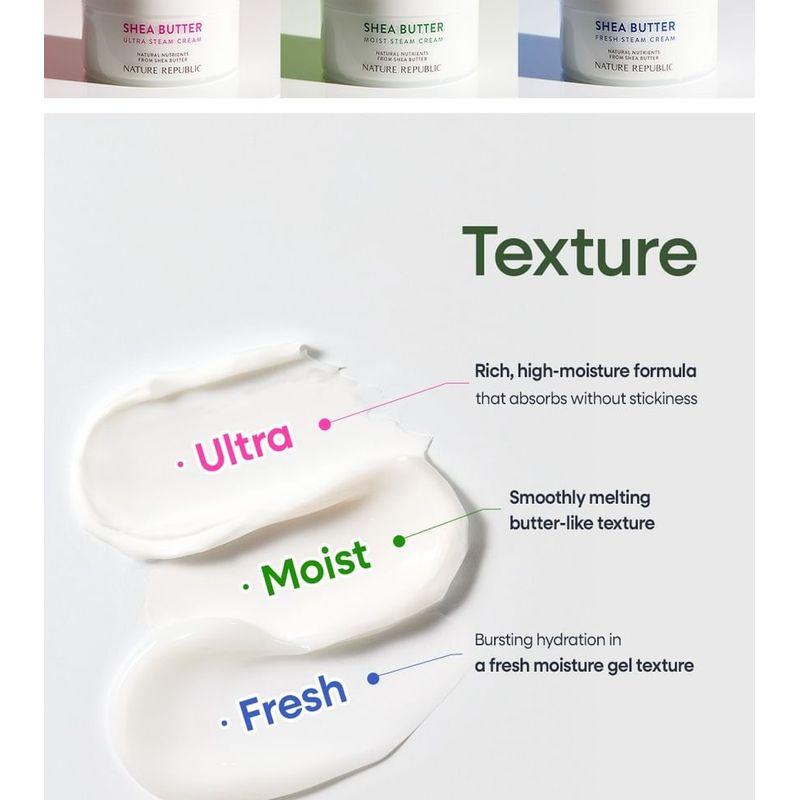 Nature Republic Shea Butter Steam Cream - 3 Types