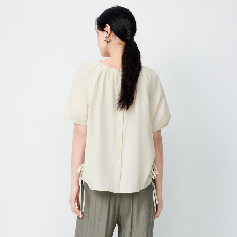 Elva' Island Women's Casual Short-Sleeve Shirt