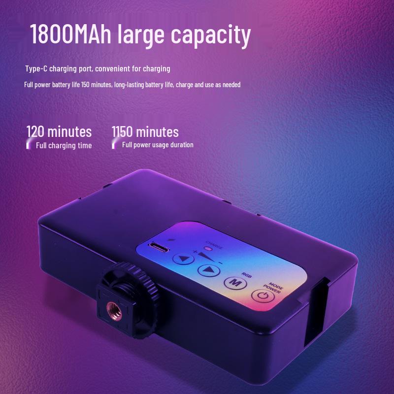 Portable RGB Mini Tofu Light for Selfie & Mobile Live Streaming