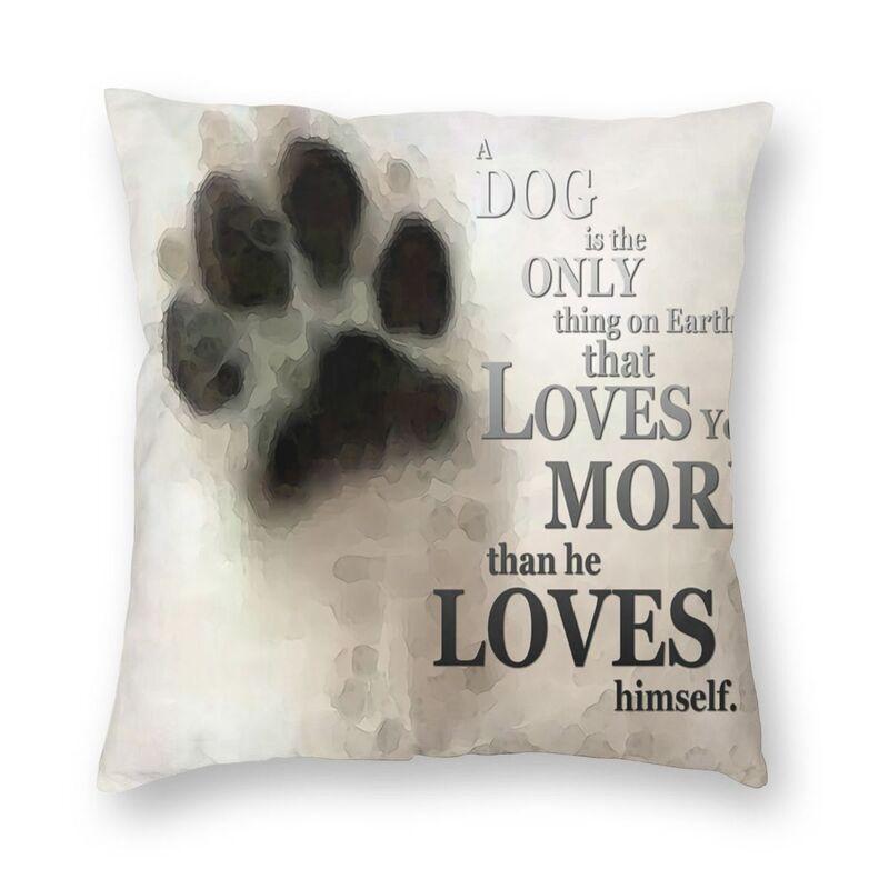 Pink Convertible Pillowcase White Poodle Home Decor Dog Lover Sofa Cushion Cover Living Room  Bedroom