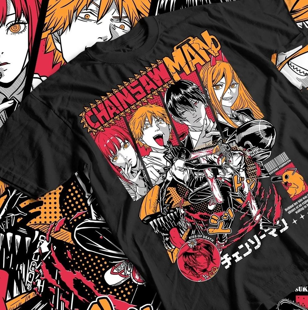 Chainsaw Unisex Tshirt Chainsaw Unisex Anime Csm Denji Power Black Christmas 13 S
