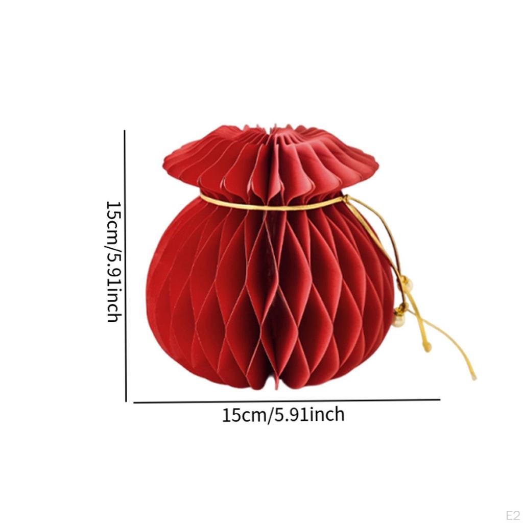 Chinesische Jahresdekoration Hängeornament Rote Papierlaterne Frühlingsfestdeko für Schrank