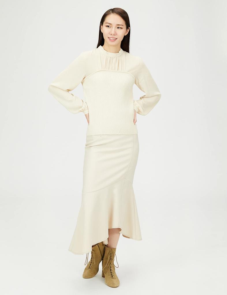 Natural Beauty Basic Ecru Bustier Size M Women's Sweater,