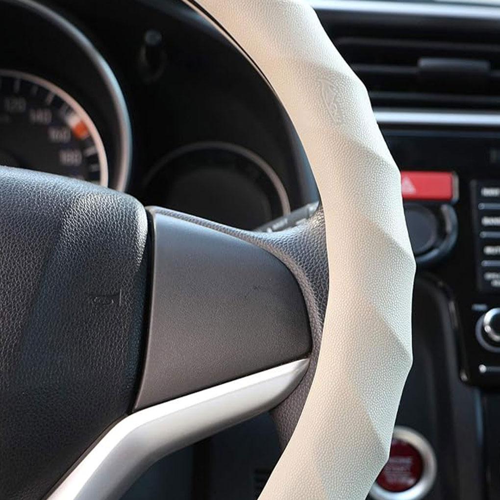 36-40cm Funda Universal de Silicona para Volante de Coche Elástica Tipo Guante Textura Suave Multicolor Auto Decore Fundas Accesorios