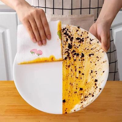 Trapos de Cocina Desechables Toallas Estropajos Espesar Reutilizables Paños de Limpieza No Tejidos Domésticos Paños de Cocina para Lavar Platos Paño Papel